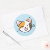 カリコ猫シール ラウンドシール (封筒)