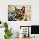 カリコ猫 キティ アート ポスター 猫好き (ホームオフィス)