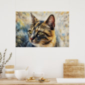 カリコ猫 キティ アート ポスター 猫好き (キッチン)