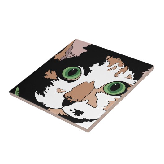 カリコ猫 タイル (側面)