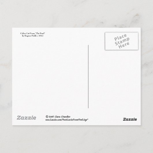 カリコ猫 ポストカード (裏面)