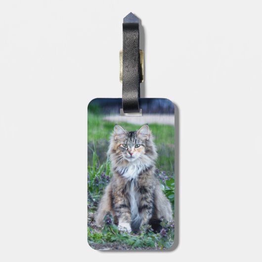 カリコ猫 ラゲッジタグ (裏面縦)