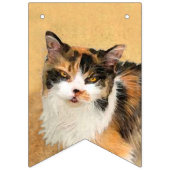 カリコ·キャッ絵画トズ-かわいいオリジナル·キャットアート バンティングフラッグ (第3の旗)