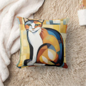 カリコ・キュビズムAネコ クッション (ブランケット)