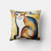カリコ・キュビズムAネコ クッション (裏面)