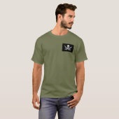 カリコ·ジャック·ラッカム（黒）のジョリーロジャー Tシャツ (正面フル)