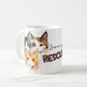 カリコ&タビーキャット コーヒーマグカップ (正面左)