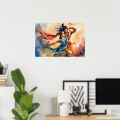 カリシヴァ踊り足絵を描ズ ポスター (ホームオフィス)