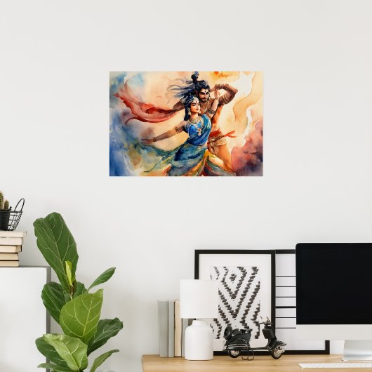 カリシヴァ踊り足絵を描ズ ポスター (ホームオフィス)