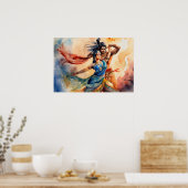 カリシヴァ踊り足絵を描ズ ポスター (キッチン)