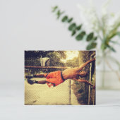 カリステニックス人旗エクササイズはがき ポストカード (スタンド正面)