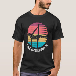 カリステニ体ビルダー筋フィットネストレーニングCa Tシャツ