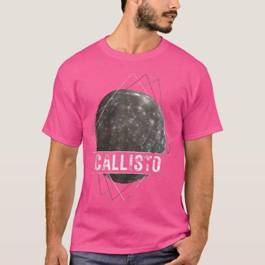 カリストジュピター太陽のムーンシステム宇宙天文学 Tシャツ (正面)