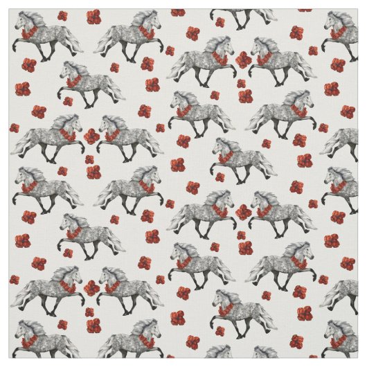 カリスマと赤い花 ファブリック (見本)