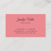 カリスマカラーモダンテンプレートシンプルタイポグラフィ 名刺 (正面)