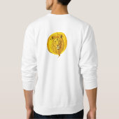 カリスマトラTシャツ - 大胆なドーパミン風 スウェットシャツ (裏面)