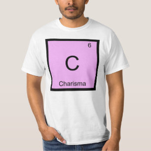 カリスマ名化学元素周期表 Tシャツ