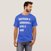 カリスマ ユニーク ネバア アンド タレント Tシャツ (正面フル)