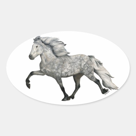 カリスマ 楕円形シール (正面)