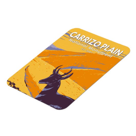 カリゾプレーン国定記念碑カリフォルニアヴィンテージ マグネット (左側)