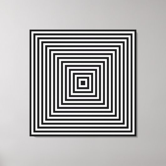 カリダスコープ白黒室 キャンバスプリント (正面)