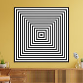 カリダスコープ白黒室 キャンバスプリント (インサイチュ (リビング))