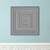 カリダスコープ白黒室 キャンバスプリント (インサイチュ (ウッドフロア))