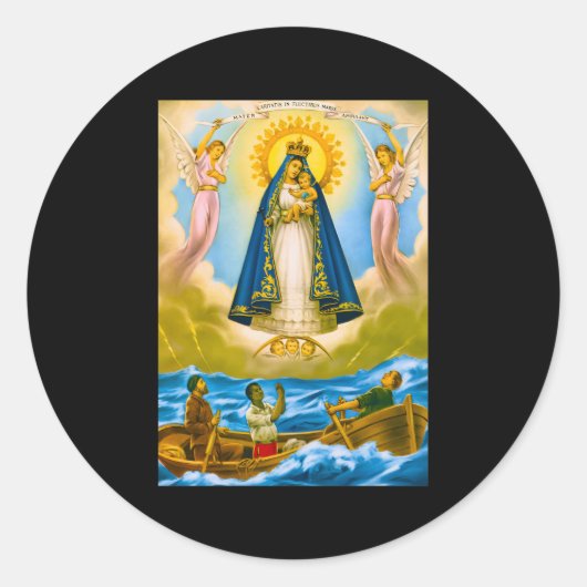 カリダドデルコブルキューバサンテリアオシュン ラウンドシール (正面)