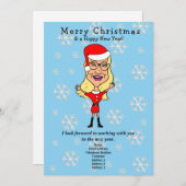 カリチャースサンタガールビジネスホリデーカード シーズンカード (正面/裏面)