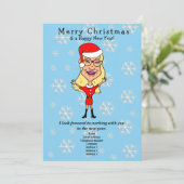 カリチャースサンタガールビジネスホリデーカード シーズンカード (スタンド正面)