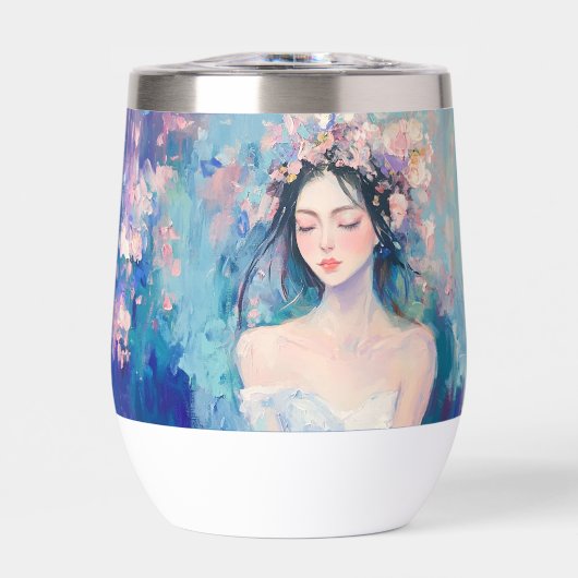 カリッサ – カラーポップ・アートの – 断熱サーマルタンブラー (正面)