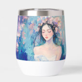 カリッサ – カラーポップ・アートの – 断熱サーマルタンブラー (背面)