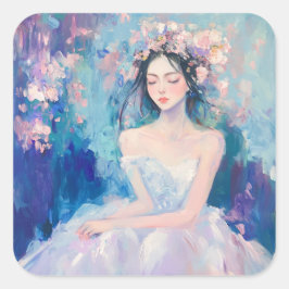 カリッサ カラーポップ グロッシーステッカー スクエアシール