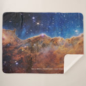 カリナネブラコズミッククリフスジェームズウェッブハイレス シェルパブランケット (正面(横))