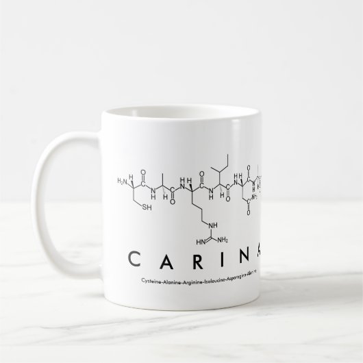 カリナペプチド名mug コーヒーマグカップ (左)