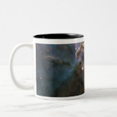 カリナ星雲の星を形成する柱 ツートーンマグカップ (左)