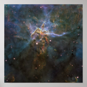 カリナ星雲の星を形成する柱 ポスター