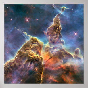 カリナ星雲byハッブル宇宙望遠鏡 ポスター