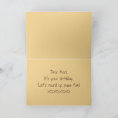 カリハッピーバースデーパロミノホースカード カード (内部)