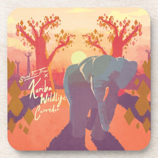 カリバワイルドライフコリドー飲料用コースター コースター (正面)