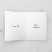 カリパーソナライズされたコカワイトキャット誕生日 カード (内部)