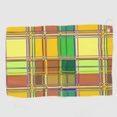 カリビアン カラフル ファブリック マドラス タルタン ゴルフタオル (横)