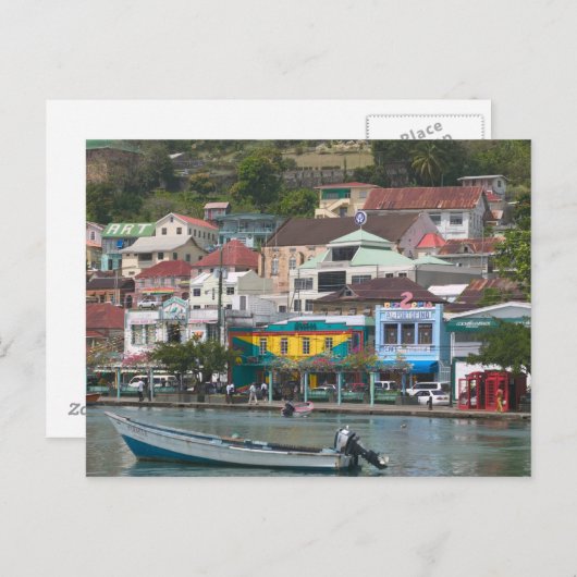 カリビアン、 グレナダ、 セントジョージズ、 セントジョージズ ポストカード (正面/裏面)