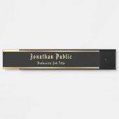 カリファイドブラック金ゴールドクラシックノスタルジックルック サインプレート (正面)