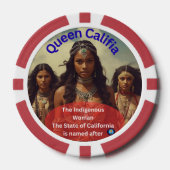 カリフィア女王 ポーカーチップ (正面)