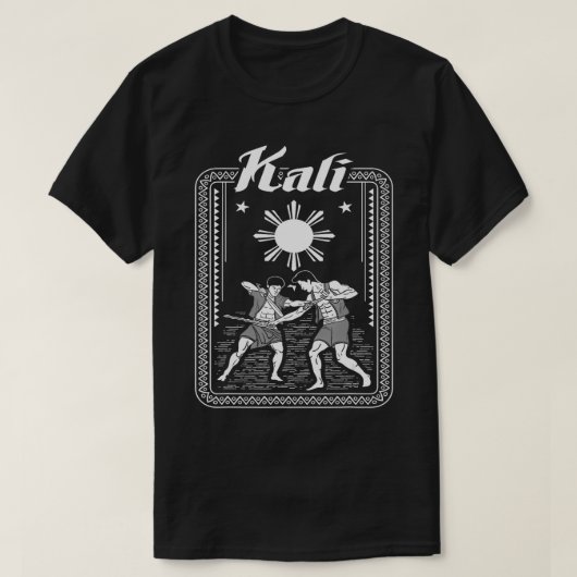 カリフィリピーノ武術アーツフィリピンギフトTシャツ Tシャツ (デザイン正面)