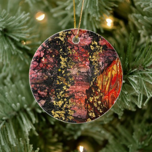 カリフインスパイアアの火事で セラミックオーナメント (ツリー)