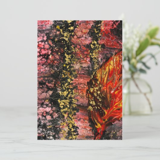 カリフインスパイアォニアの炎の赤い金ゴールド炎で 招待状 (スタンド正面)