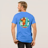 カリフォルニアおもしろい州サーフィンベアーエスト1850 トライブレンドＴシャツ (フル背面)