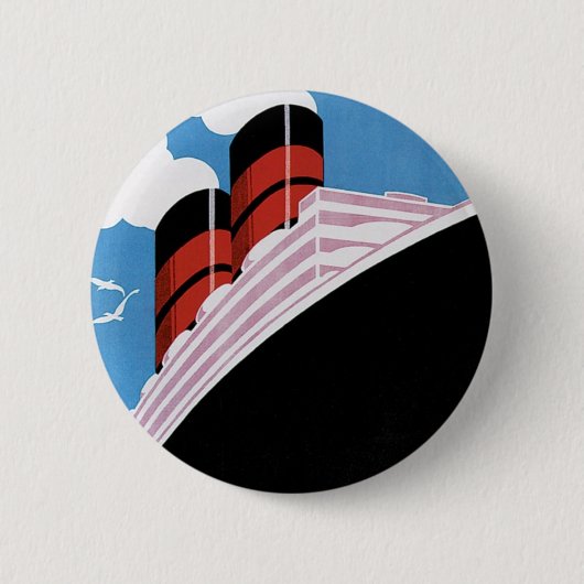 カリフォルニアおよび連合ラインによる旅行 缶バッジ (正面)